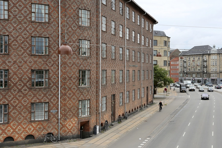 Linoleumshuset Facaden langs Åboulevard