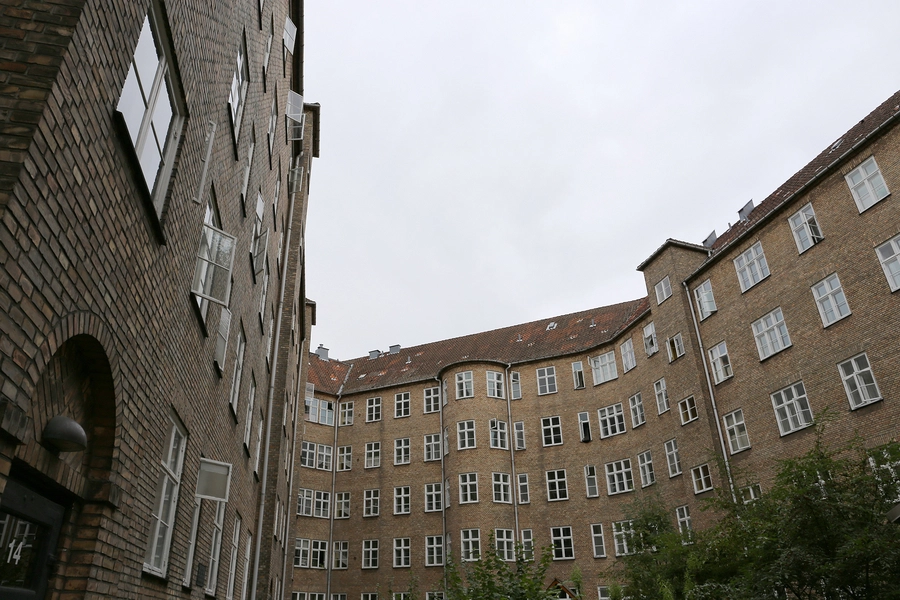 Linoleumshuset Gårdsfacaden