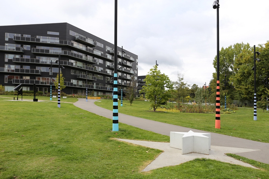 Kvarterpark Nord-Vest Sti gennem parken
