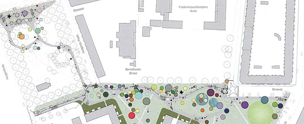 Kvarterpark Nord-Vest Oversigtsplan