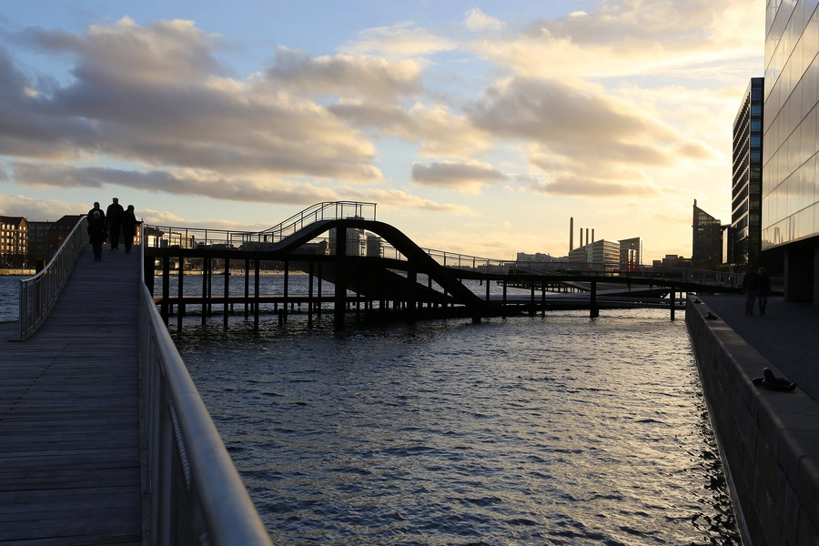 Kalvebod Bølge Bølgen med kajakrutsjebanen set fra øst