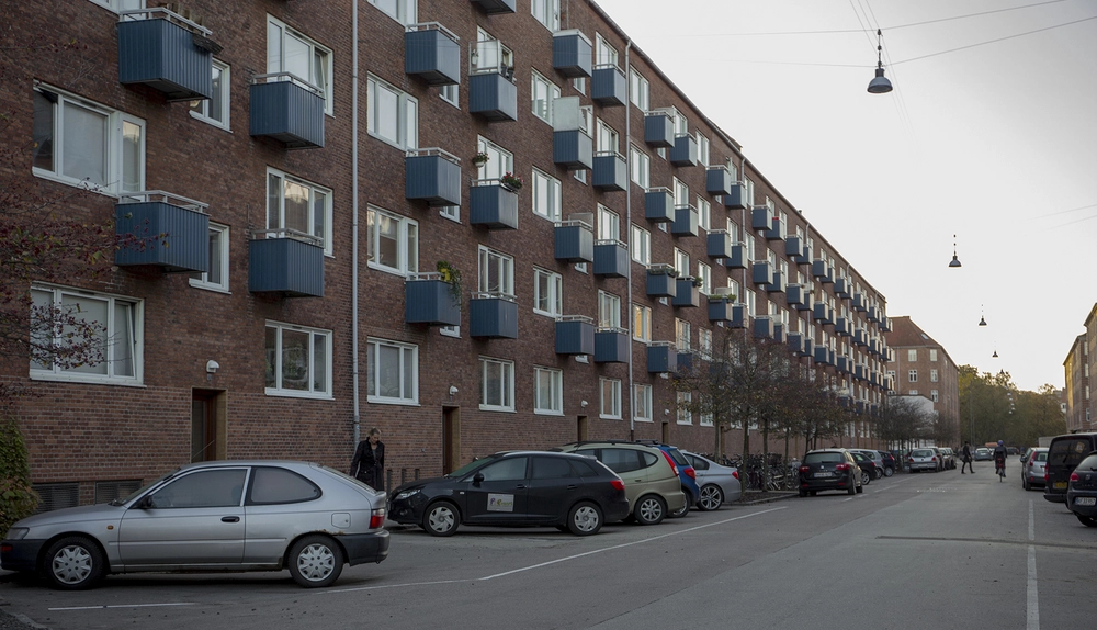 Nyrnberggården Kig fra nord langs Bremensgade