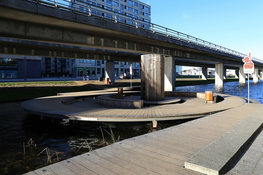 'Øerne' i Ørestad Øen ved Ørestad Gymnasium