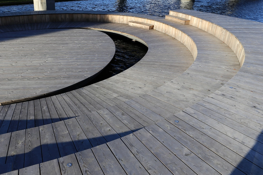 'Øerne' i Ørestad Detalje trædæk