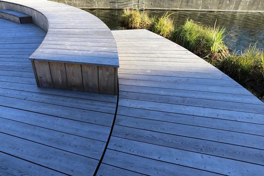 'Øerne' i Ørestad Detalje trædæk