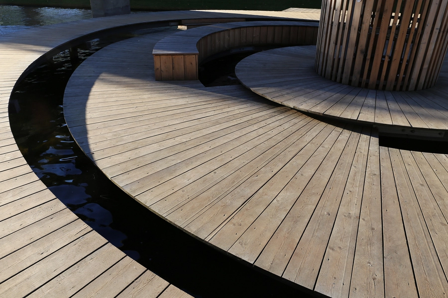 'Øerne' i Ørestad Detalje trædæk