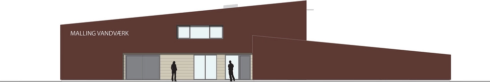Malling Vandværk Vestfacade