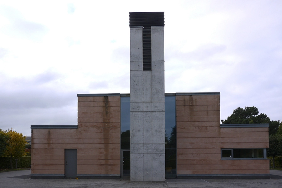 Sundby Krematorium Kremnatoriets facade mod øst