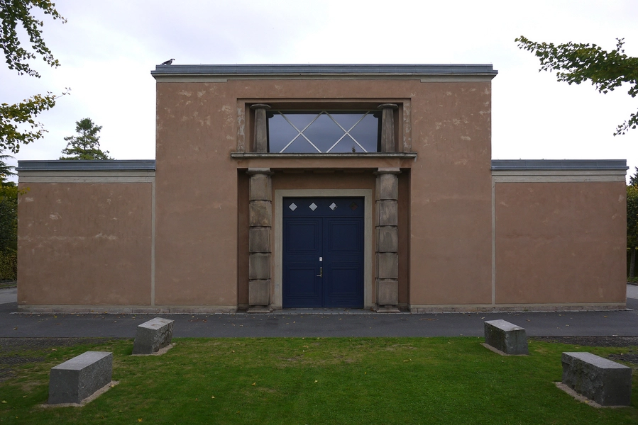 Sundby Krematorium Kapellets facade mod vest