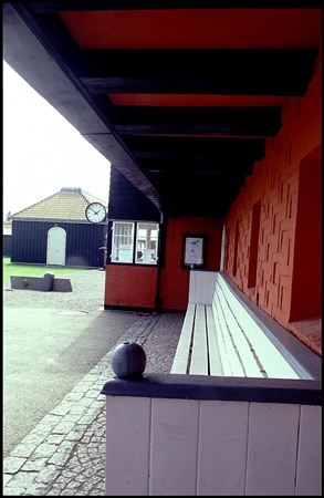 Gudhjem station Perronoverdækning