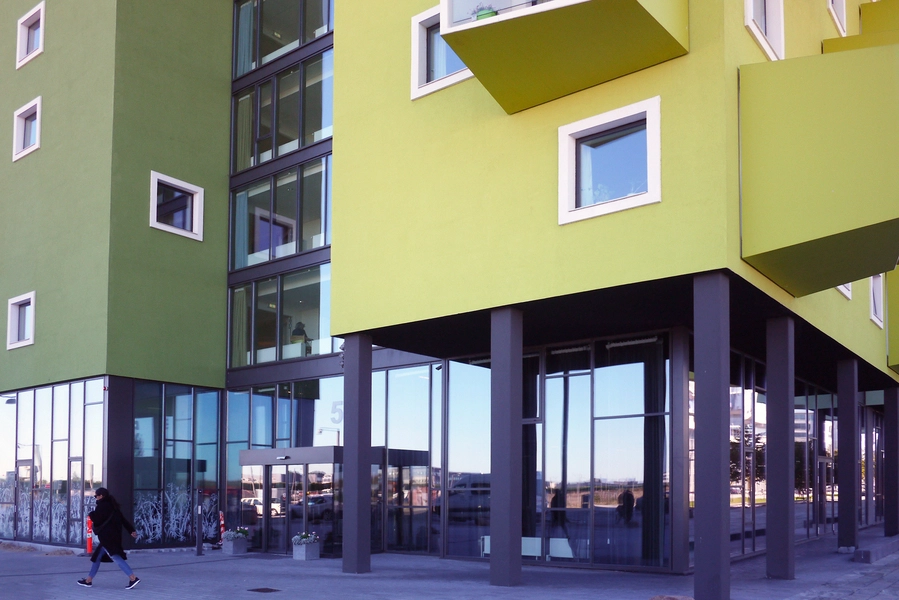 Ørestad Plejecenter Indgangsituation