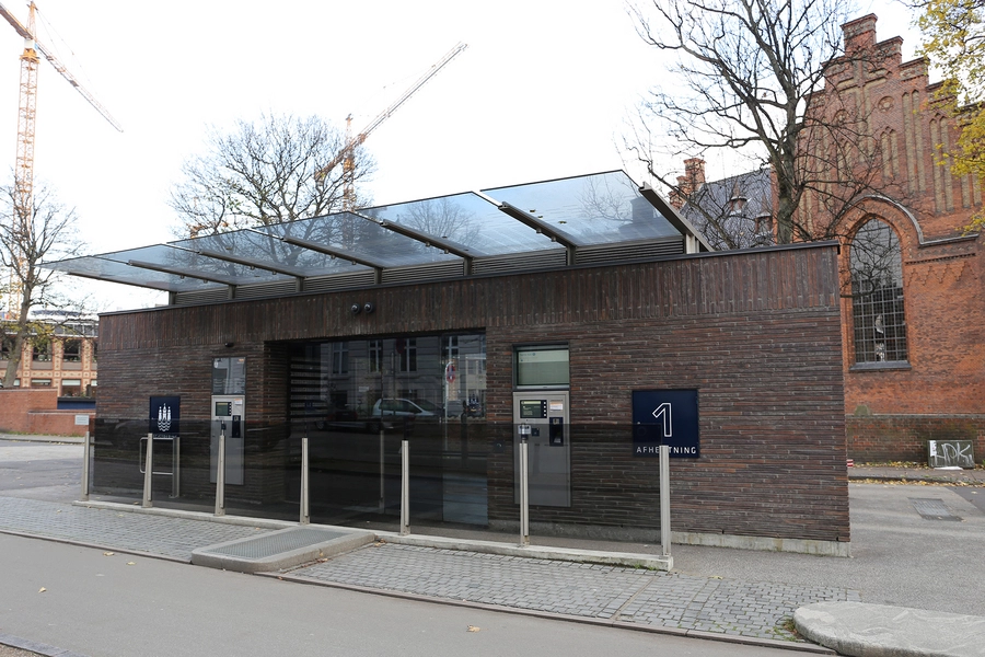 Underjordisk Parkeringshus Nørre Allé Indleveringsbygning