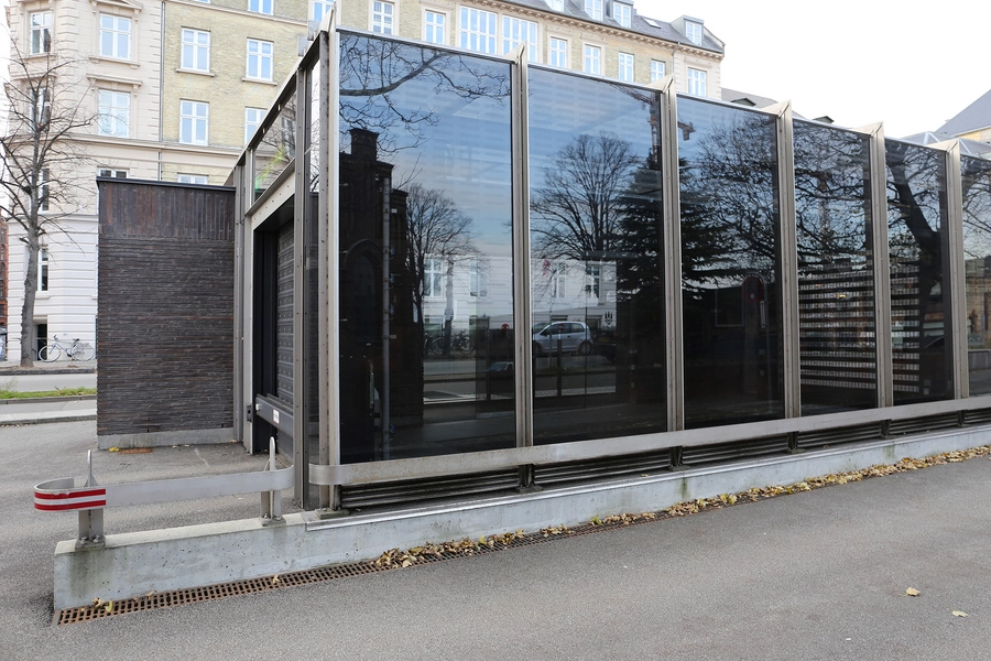 Underjordisk Parkeringshus Nørre Allé Indkørsel