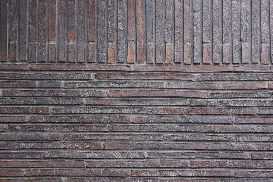 Underjordisk Parkeringshus Nørre Allé Detalje teglfacade