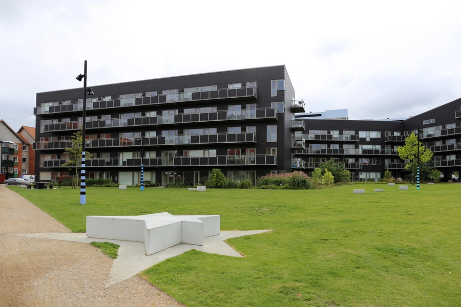 Hulgårds Have Boligbebyggelsen og parken fremstår som et samlet hele