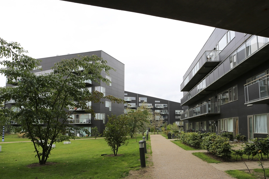 Hulgårds Have En af mange gennembrydninger af bygningskroppen