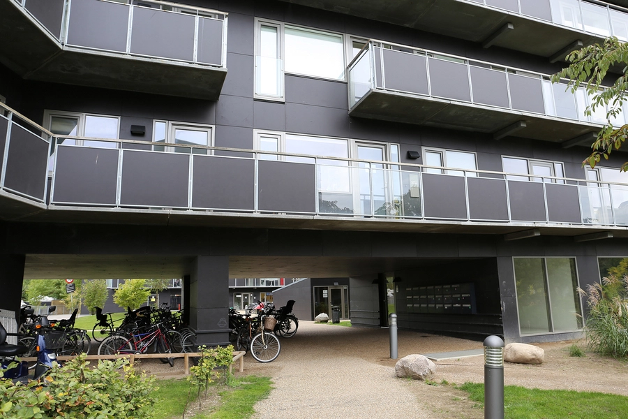 Hulgårds Have Gennemgang under bygningen