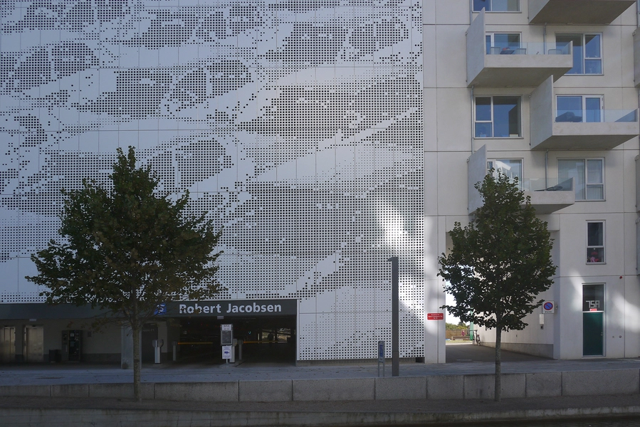 Parkeringshus Ørestad Syd Indkørsel