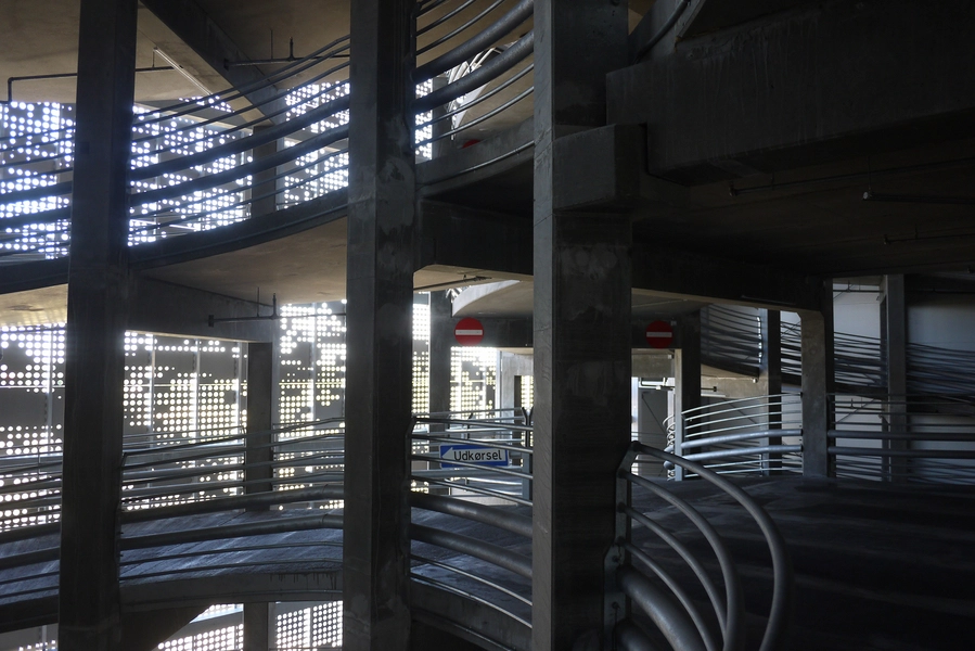 Parkeringshus Ørestad Syd Udkørselsrampe