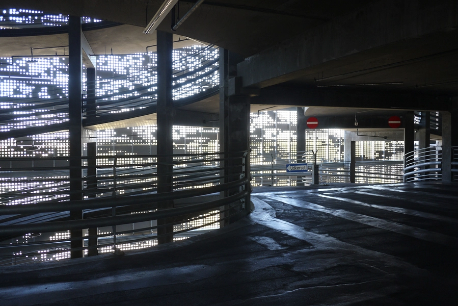 Parkeringshus Ørestad Syd Perforeringer og ramper