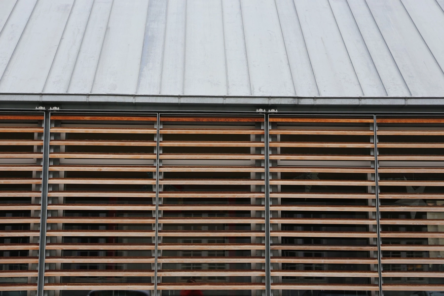 Designværkstedet Designmuseum Danmark Detalje, facade, træskodder