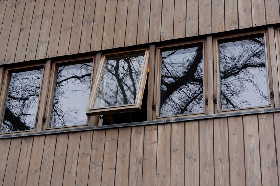 Exners Hus Detalje, vinduessætning