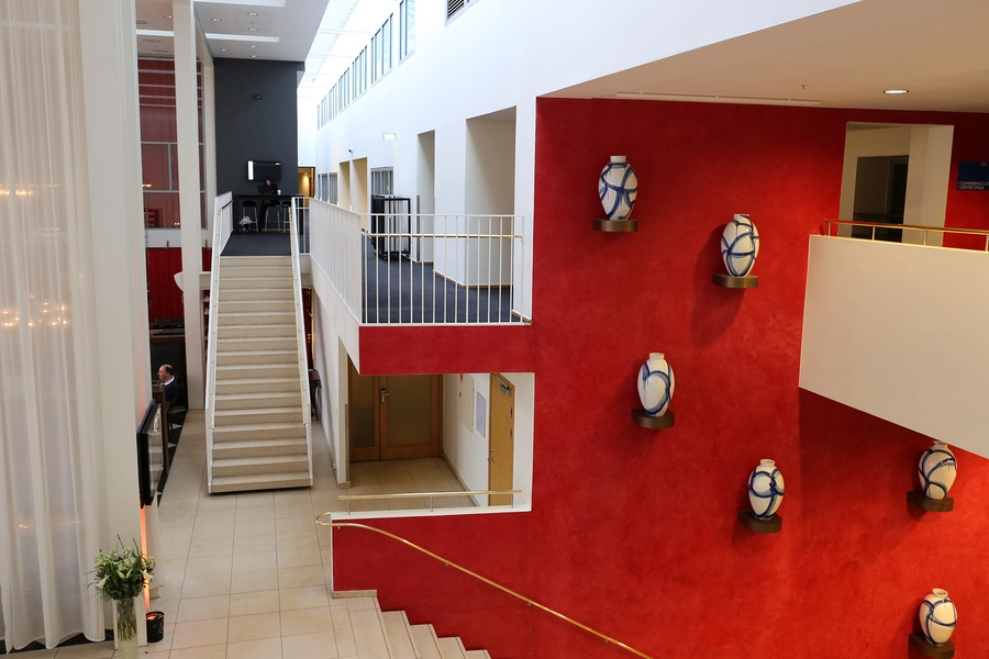 Daells Varehus – Hotel Sankt Petri Farvesætning i foyeren