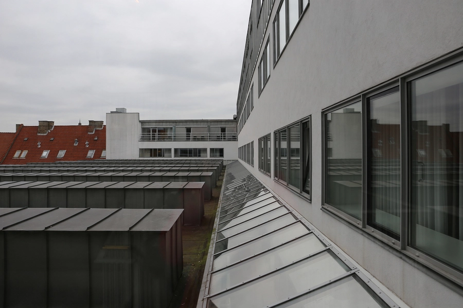 Daells Varehus – Hotel Sankt Petri Taglandskab set fra trappetårn