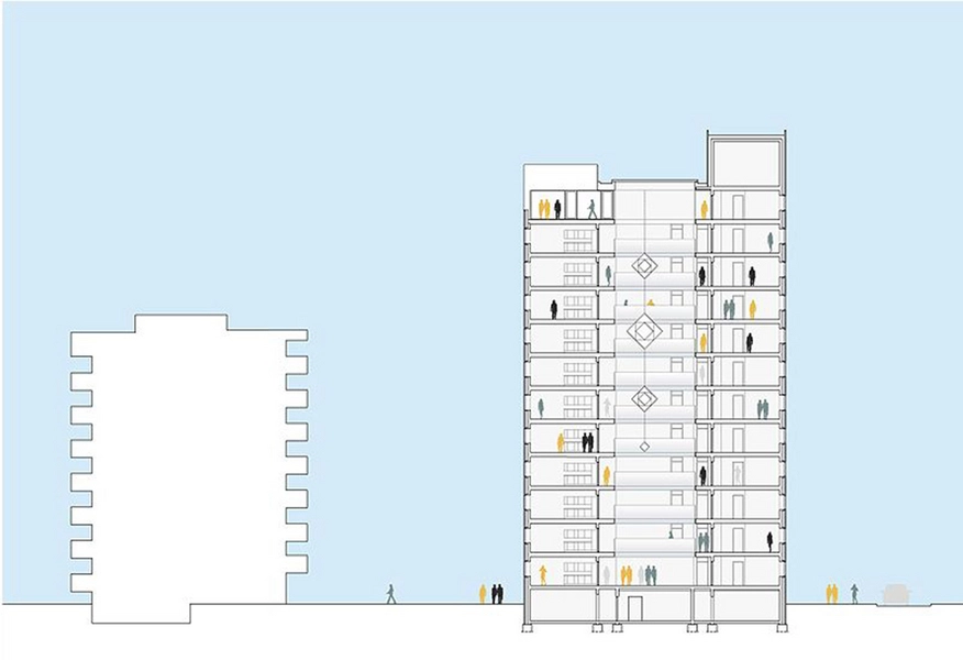 Grundfos Kollegiet Snit