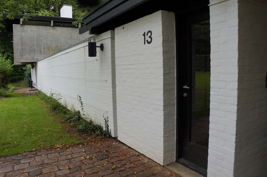 Knud Friis eget hus Facade set fra ankomstsiden