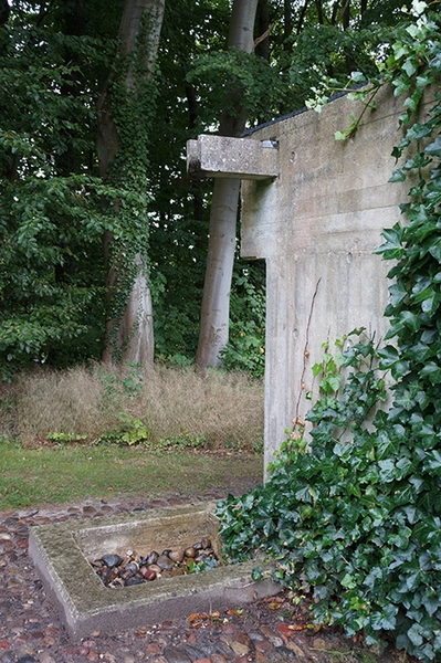 Knud Friis eget hus Detalje afvanding regnvand
