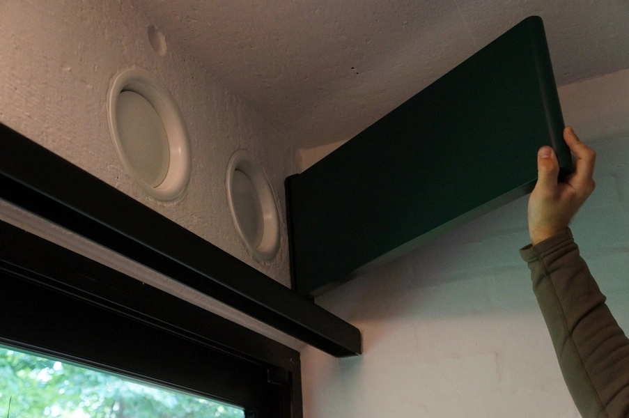 Knud Friis eget hus Ventilation værelse