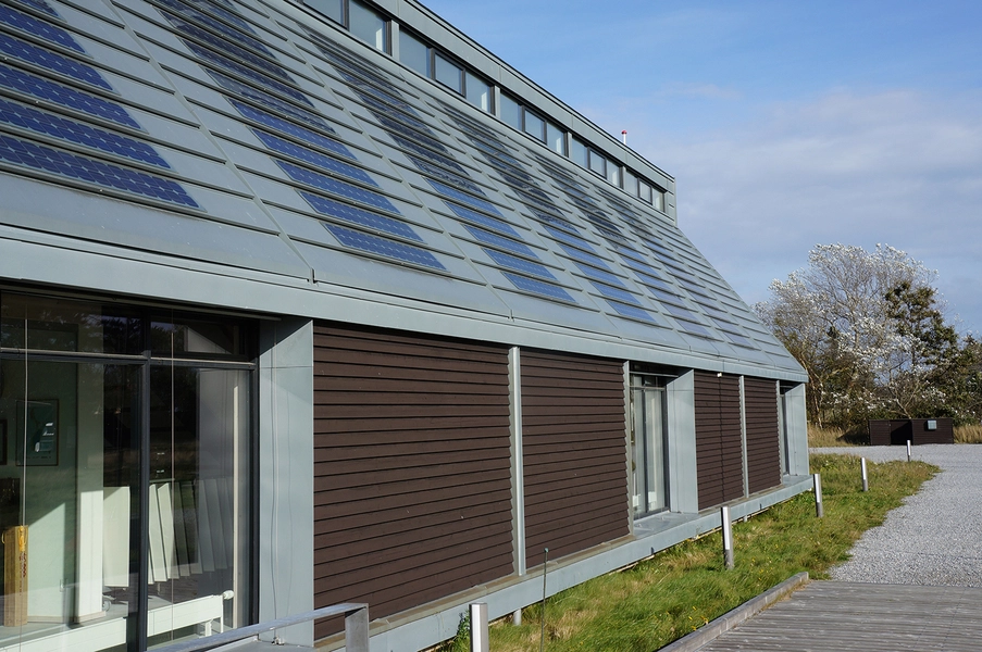 Samsø Energiakademi Facade set fra indgangsparti