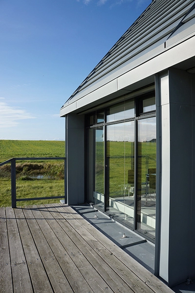 Samsø Energiakademi Udsigt fra tersse ved kantine