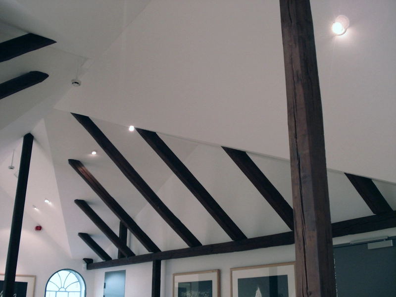 Vendsyssel Kunstmuseum Tilbygning Loft, gammel trækonstruktion