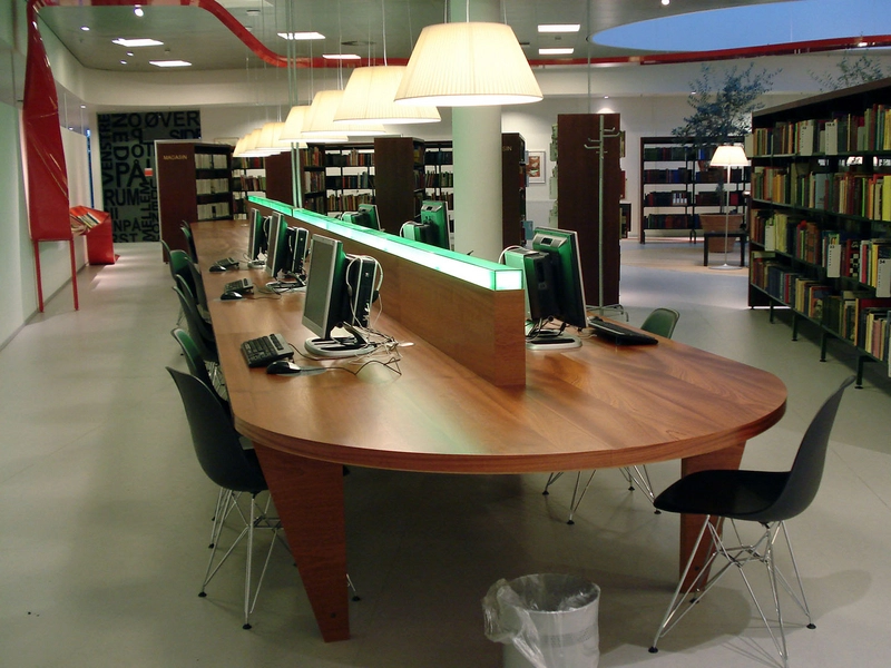 Hjørring Bibliotek Computerbord
