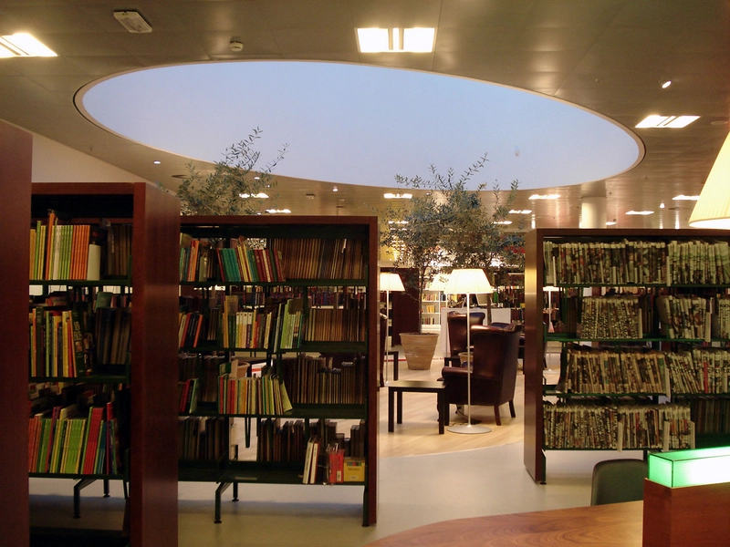 Hjørring Bibliotek Bogreoler og ovenlys