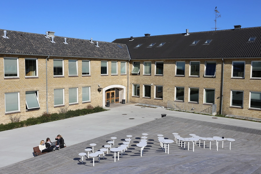 Multihal Gammel Hellerup Gymnasium Udsigt fra toppen af taget