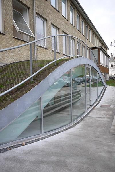 Multihal Gammel Hellerup Gymnasium Indgang til kantine