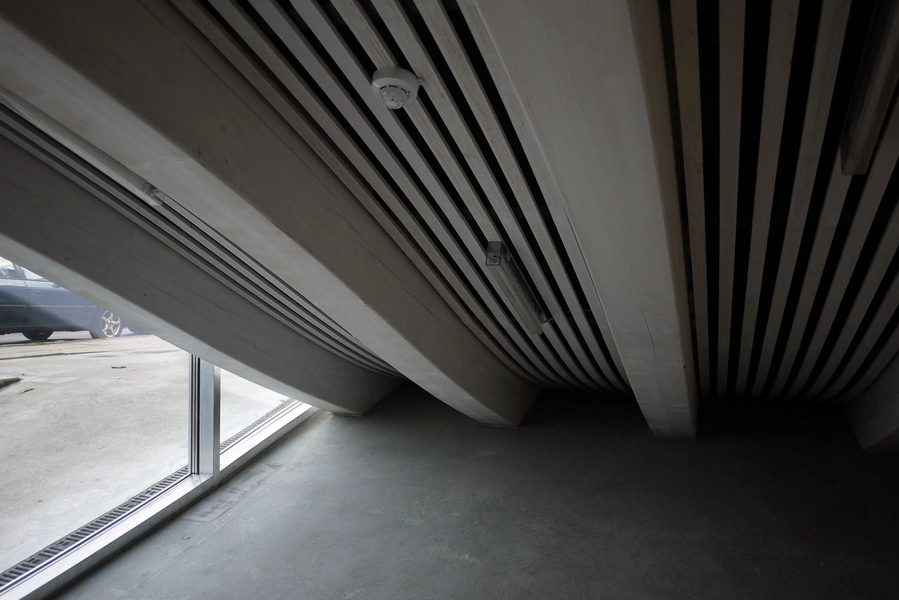 Multihal Gammel Hellerup Gymnasium Detalje, indgang til kantine