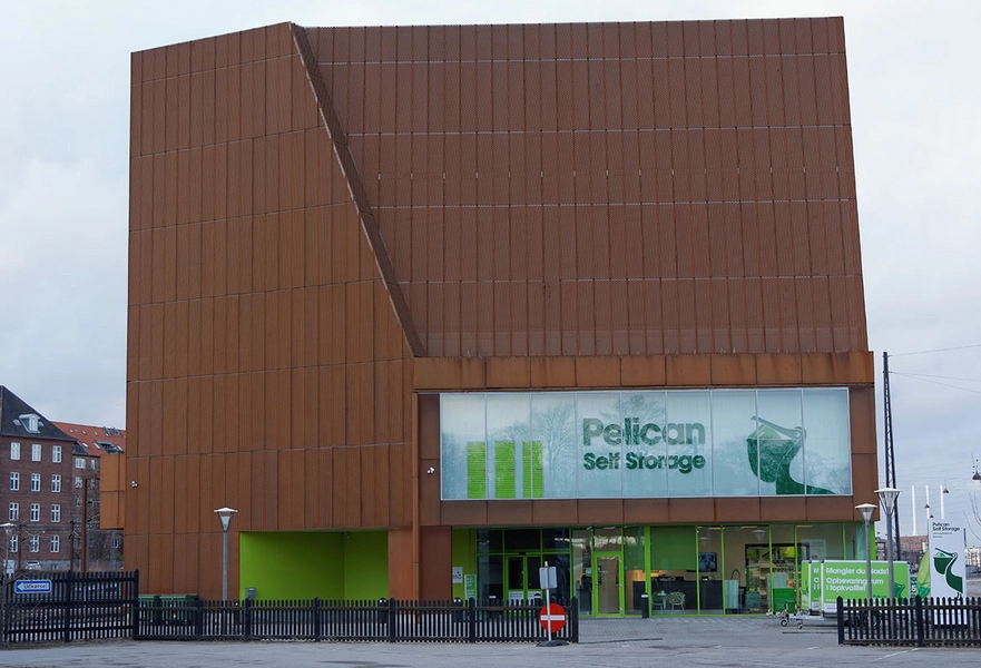 Pelican Self Storage Kastellet Hovedindgangen