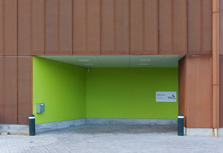 Pelican Self Storage Kastellet Detalje, facade