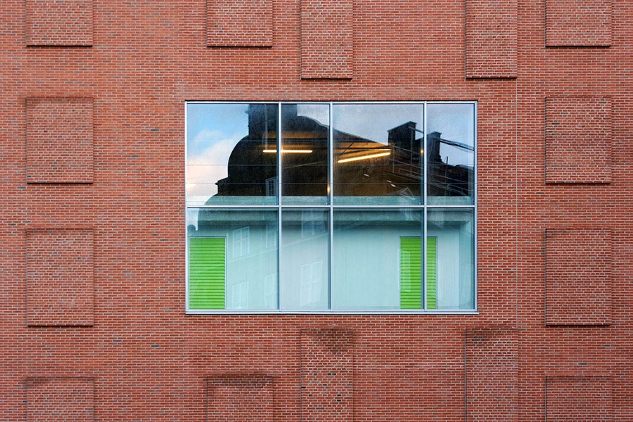 Pelican Self Storage Kastellet Detalje, murstensfacade