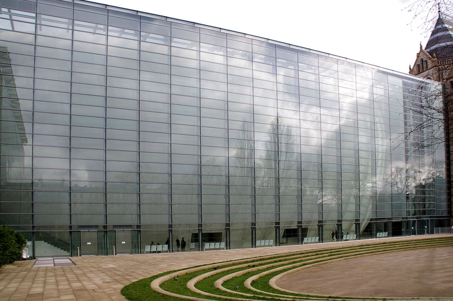 Darwin Centre Tilbygningen set fra haven