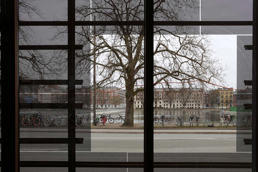 Bording Friskole Vindue set inde fra