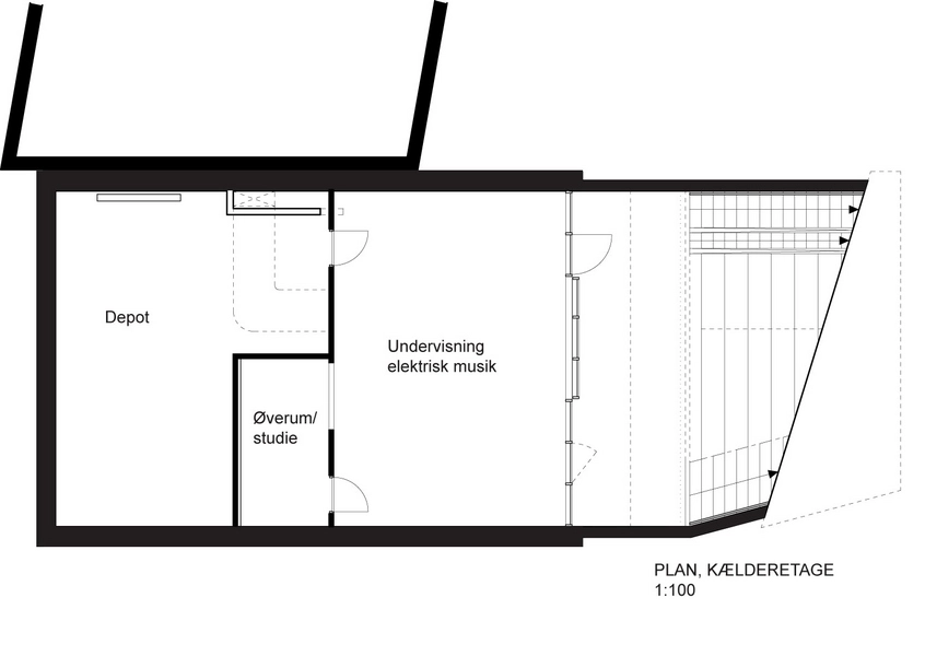 Bording Friskole Kælderplan