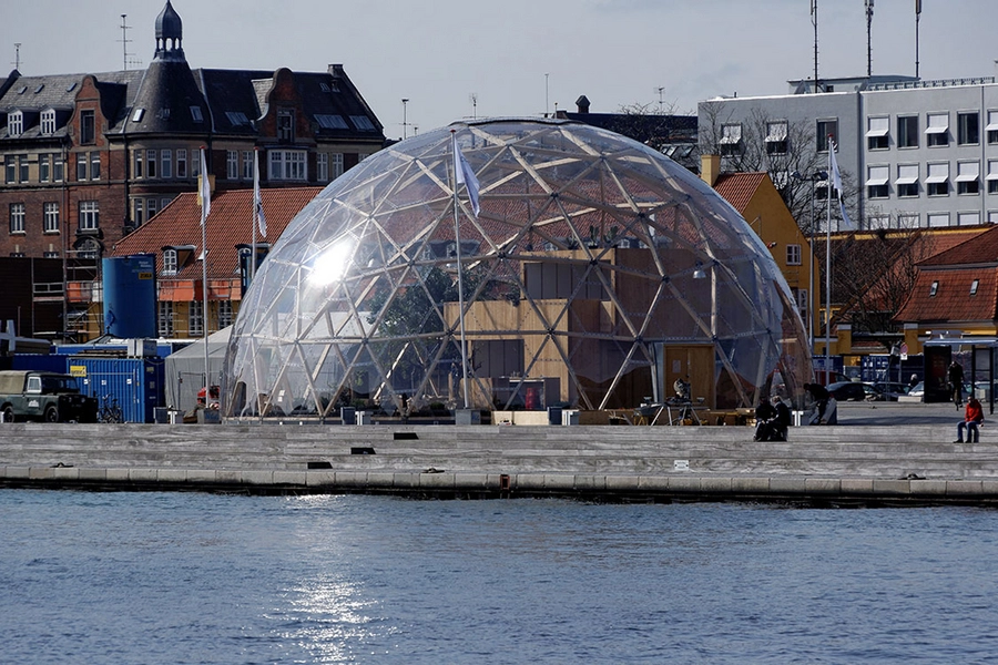 Dome Dome set fra havnen