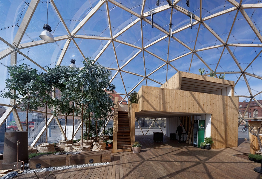 Dome Dome med træhus