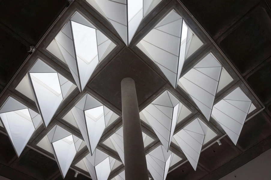 Kunstmuseet Trapholt Loftkontruktion, ovenlys