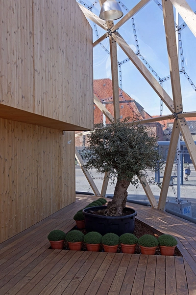 Dome Drivhus, have, træhus